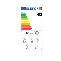 Kép 8/9 - GORENJE WNEI84AS/B elöltöltős mosógép 8kg/1400rpm fekete