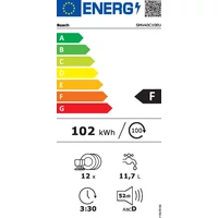 Kép 7/7 - BOSCH SMV40C10EU  beépíthető mosogatógép 60 cm 12 teríték