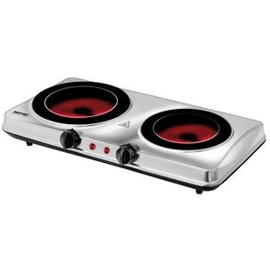 MPM MKE20  kermámia főzőlap dupla 2000W inox