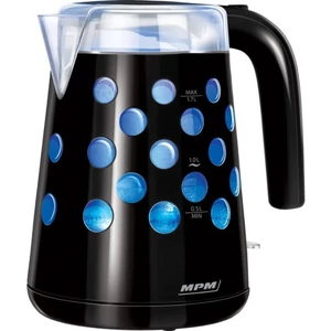 MPM MCZ-86C vízforraló fekete 1.7L 2200W LED