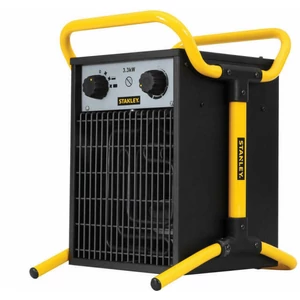 STANLEY ST-033-240-E hordozható elektromos ventilátoros ipari fűtőtest 1650W/3300W, IPX4 védelem