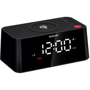SENCOR SDC 7600Qi ébresztőóra vezeték nélküli töltővel