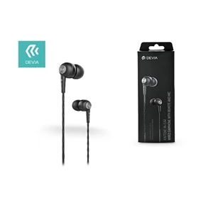 DEVIA ST310430 Kintone Eco mikrofonos fekete fülhallgató