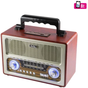 SAL RRT3 retro táskarádió*stereo multimédia lejátszó