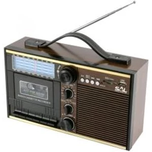 SAL RRT11B kazettás retro rádió