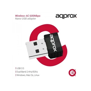APPROX APPUSB600NAV2 Dual Band Wireless hálózati adapter