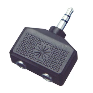 SOMOGYI sztereó átalakító 3,5mm-2x3,5mm