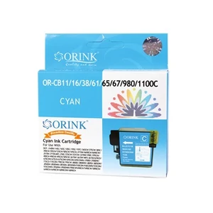 Brother CB11/LC980/LC1100XL patron cyan Orink