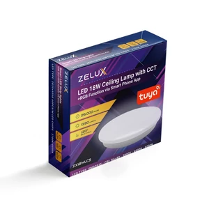 ZELUX okos mennyezeti LED lámpa RBG 18W