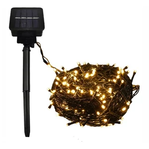 ENTAC LED fénysor napelemes konzollal - 10m