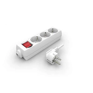 ZELUX ZX3G-1-WS 3-as hosszabbító 1m kapcsolós