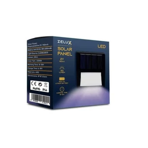 ZELUX LED Solar napelemes fali lámpa