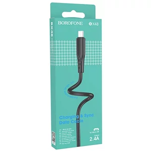 BOROFONE BX48 Type-C töltőkábel 1m/2.4A, Fekete