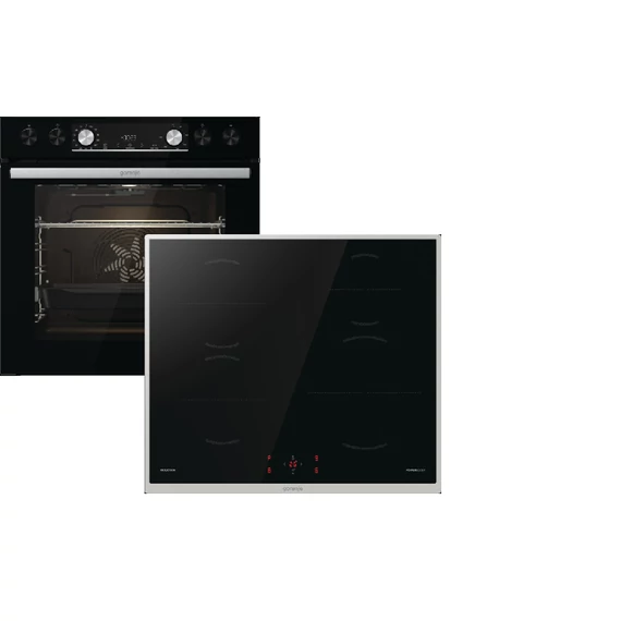 GORENJE BCIX6737E05+BI6DD-P0 beépíthető szett indukciós főzőlappal * fekete