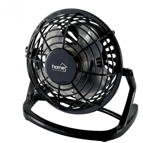 HOME asztali ventilátor 10cm USB fekete