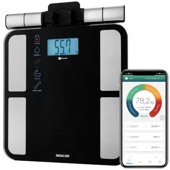 SENCOR SBS 8800BK fitnesz személymérleg