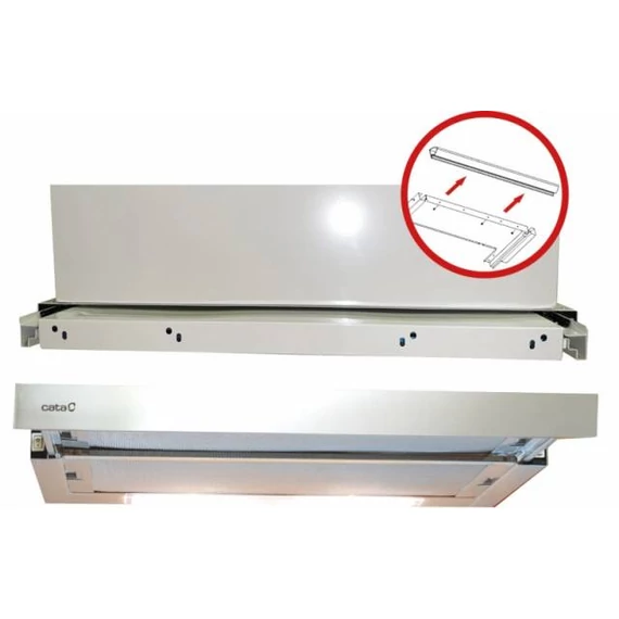 CATA TF200360D beépíthető páraelszívó 60cm duralum LED INOX