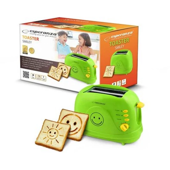 ESPERANZA EKT003 kenyérpirító 750W zöld