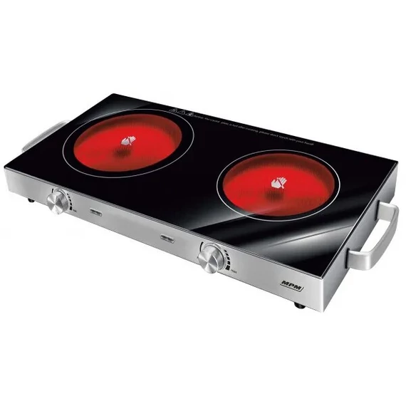 MPM MKE-23 dupla kerámia főzőlap • 1000W-1800W  acél ház