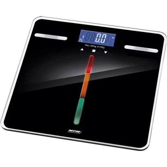 MPM Személyi mérleg fekete 180kg test analízis