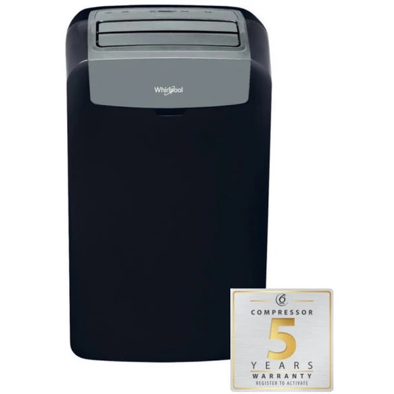 WHIRLPOOL mobilklíma 2,6kW hűtő-fűtő fekete