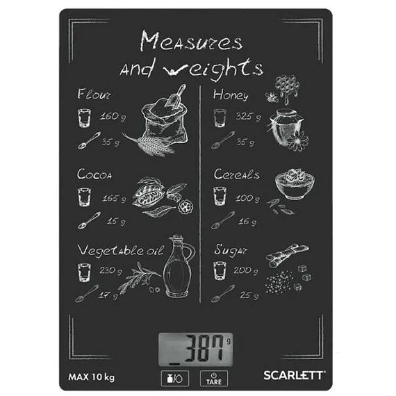 SCARLETT konyhai mérleg max 10kg