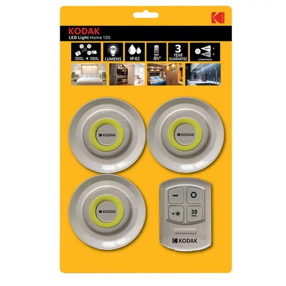 KODAK tapadó LED fénykorong - távirányítóval