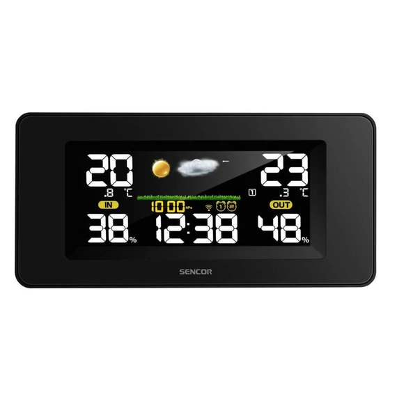 SENCOR SWS 5270 külső szenzoros időjárás állomás • színes LCD kijelző