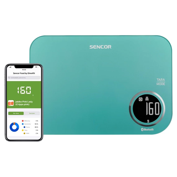 SENCOR SKS 7071GR Smart konyhai mérleg » max 5kg