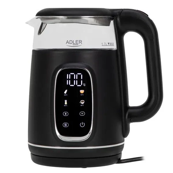 ADLER  AD 1305  vízforraló * 1.7L  2200 W fekete/ezüst