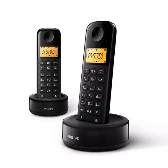 PHILIPS D1602B/53 hordozható vonalas telefon
