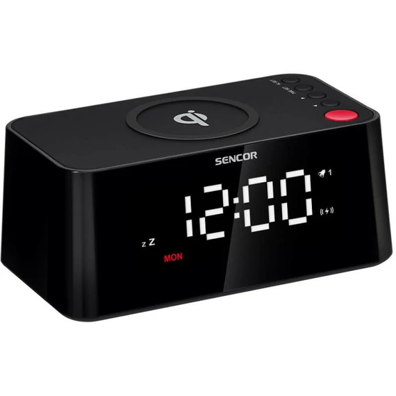 SENCOR SDC 7600Qi ébresztőóra vezeték nélküli töltővel