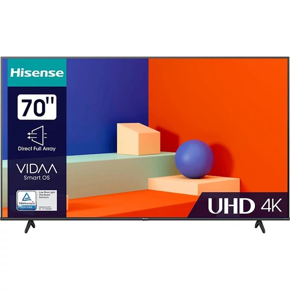 HISENSE 70A6K 70" 178cm UHD 4K Smart LED Televízió • BT