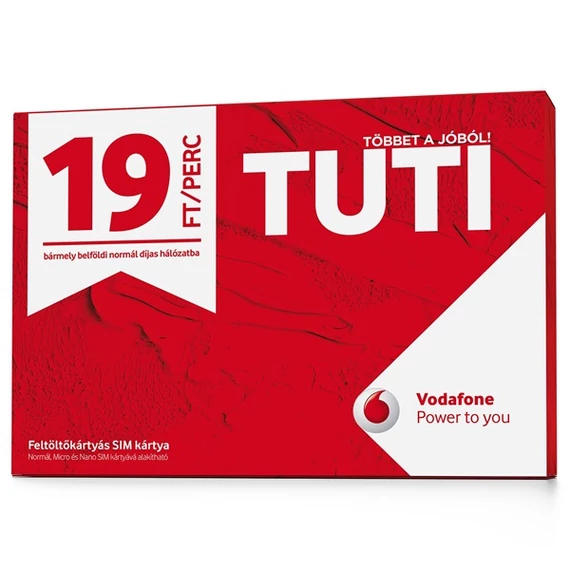 VODAFONE Tuti 100 Plus Smart Instant SIM kártya