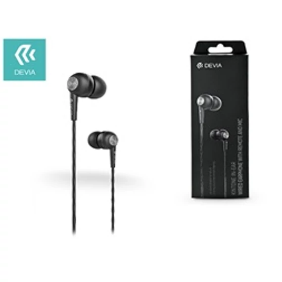 DEVIA ST310430 Kintone Eco mikrofonos fekete fülhallgató