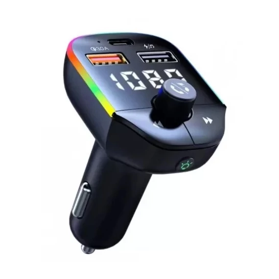BCT-02746 FM transmitter  autós gyorstöltő * Type-C/USB port)