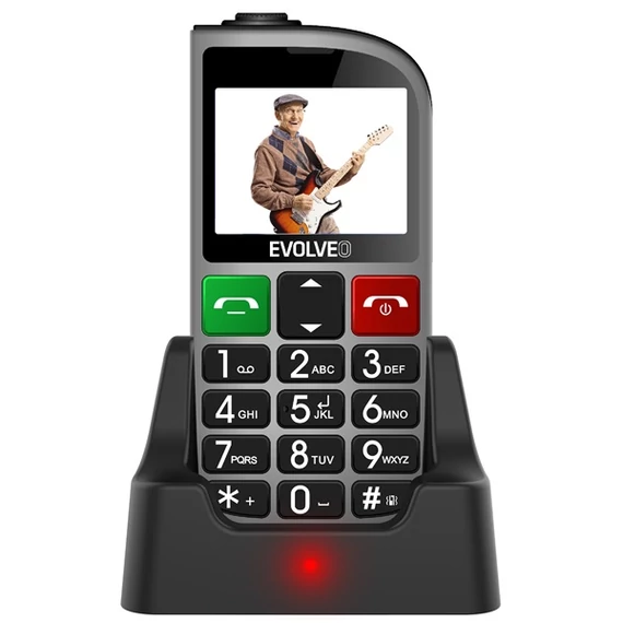 EVOLVEO Easy Phone 800 FMR 2,3" ezüst mobiltelefon