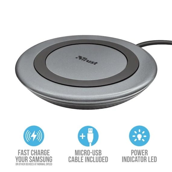 TRUST Yudo 10 QI 10W Wireless töltő