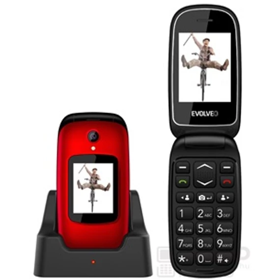 EVOLVEO Easyphone FD EP-700 piros mobiltelefon