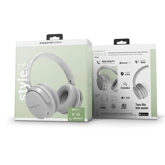 ENERGY SISTEM Style 3 Stone Bluetooth fejhallgató