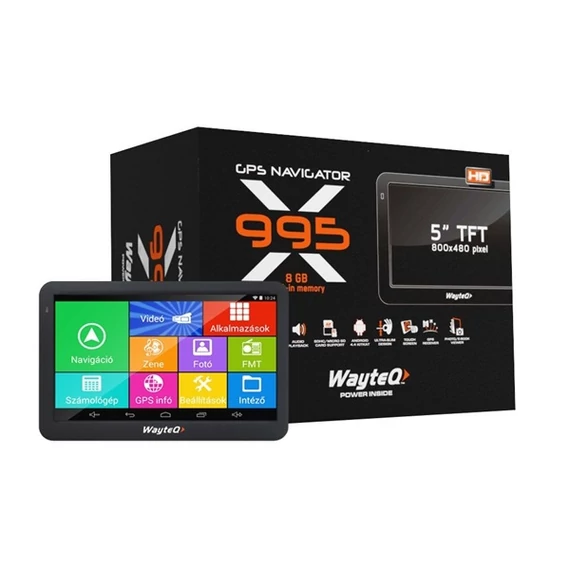 WAYTEQ WX995 5" térkép nélküli navigáció