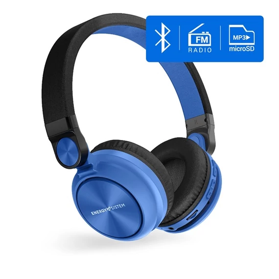 Energy Sistem Urban2 Radio kék Bluetooth fejhall.
