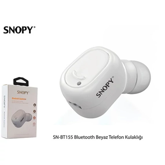 SNOPY Bluetooth fehér fülhallgató Headset