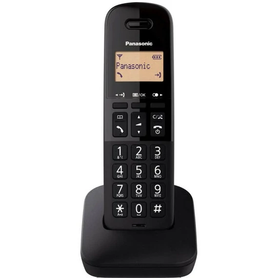 PANASONIC hordozható fekete vezetékes telefon