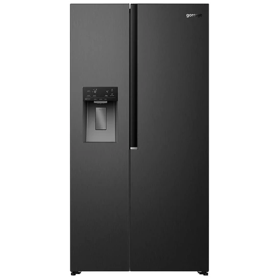 GORENJE NRS9E6BX side by side hűtőszekrény * fekete / jégadagolóval E"energiaosztály