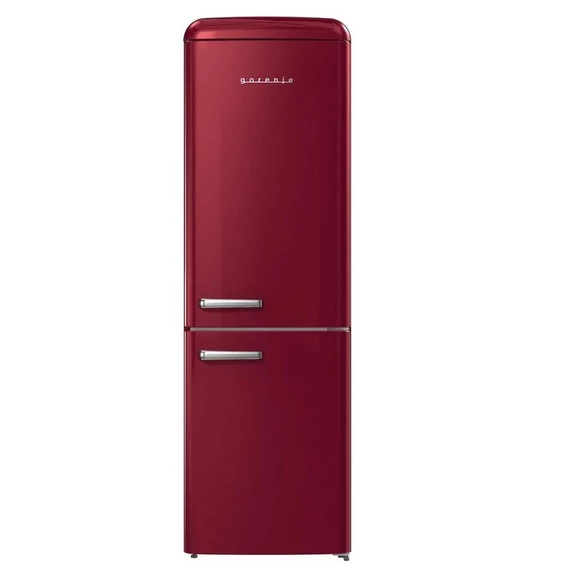 GORENJE ONRK619DR NoFrost RETRO kombinált hűtőszekrény 194/60 cm,Bordó