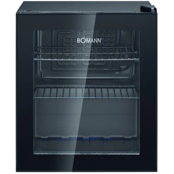 BOMANN KSG7291 fekete üvegajtós italhűtő * 53/44cm