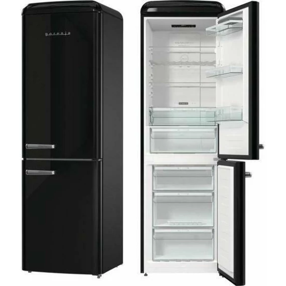 GORENJE ONRK619DBK Retró alulfagyasztós hűtőszekrény * Fekete
