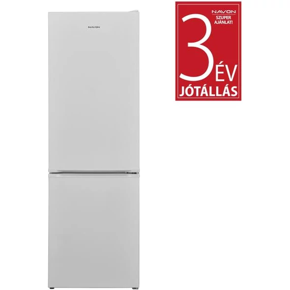 NAVON alulfagyasztós hűtő 180/55cm 204/84L fehér