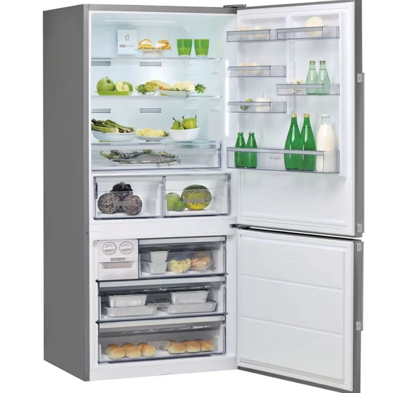 WHIRLPOOL kombinált hűtőszekrény 186/84cm NF